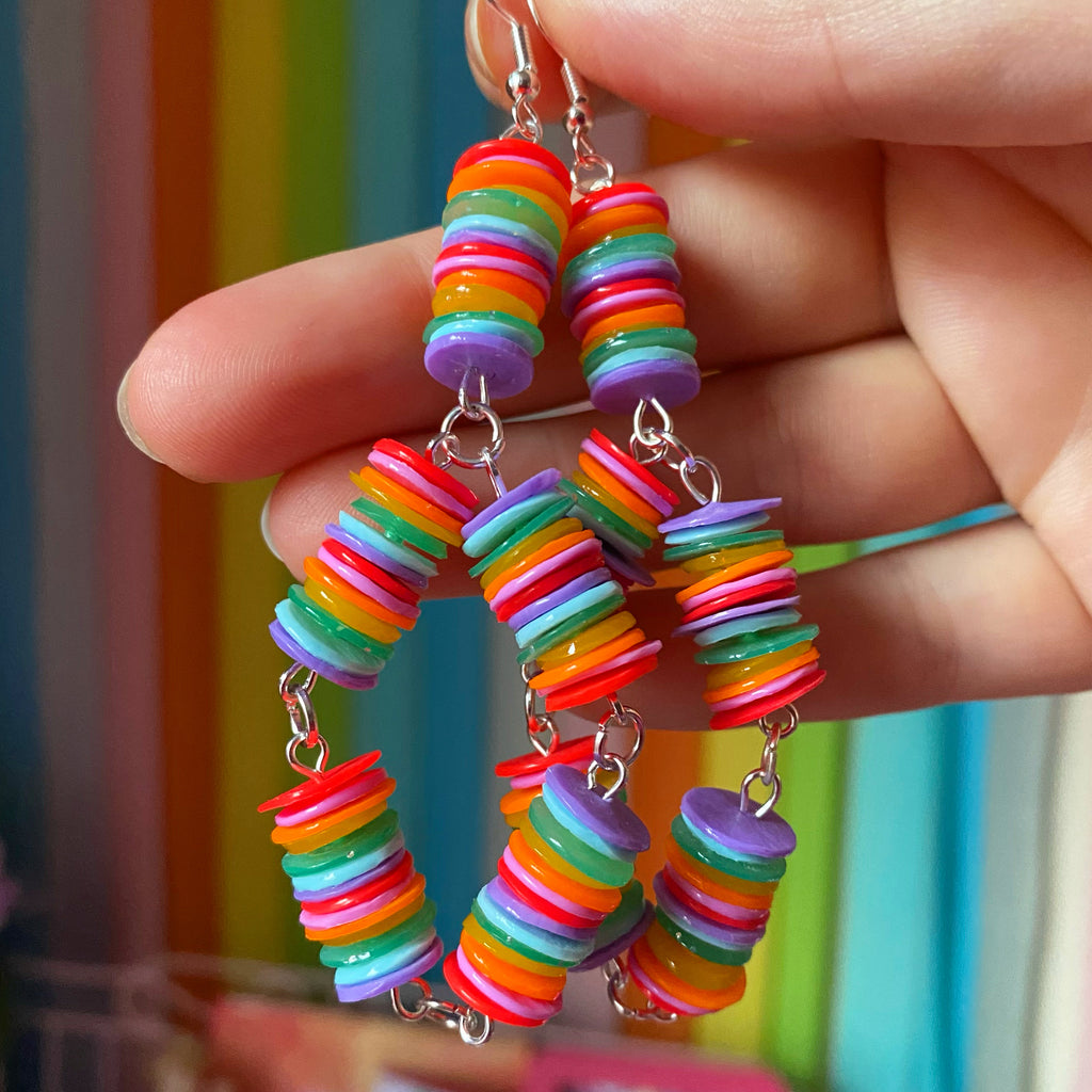 Candy earrings - rainbow